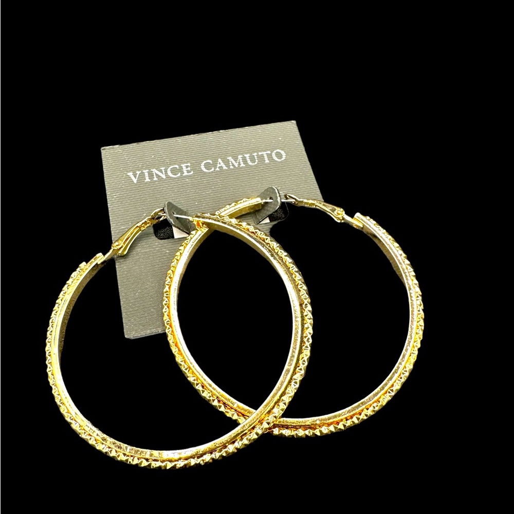 Gold 2”hoops by Vince Camuto NWT - Picture 1 of 3